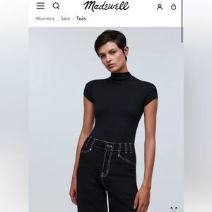 Madewell Mockneck Thong Bodysuit